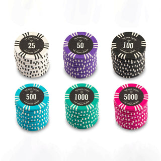 Bank Casino Poker Chipset - TS, 300/500 Pcs, Clay, 40mm, 14g - Casinokart US