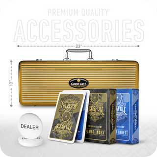 MGM Grand Casino Poker Chipset - MC, 300/500 Pcs, Clay, 40mm, 14g - Casinokart US