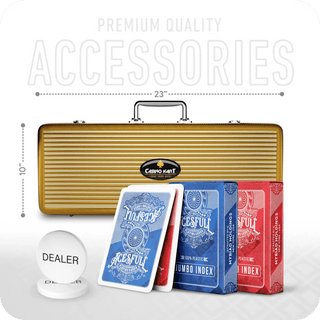 Casino Club Poker Chipset - TS, 300/500 Pcs, Clay, 40mm, 14g - Casinokart US