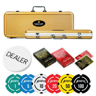 Acesfull Poker Chipset - LD, 300/500 Pcs, Clay, 40mm, 12g