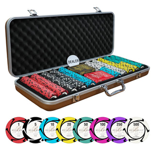 Bellagio Casino Poker Chipset - EPT, 300/500 Pcs, Clay, 40mm, 14g - Casinokart US