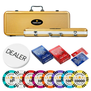 Casino Club Poker Chipset - TS, 300/500 Pcs, Clay, 40mm, 14g - Casinokart US