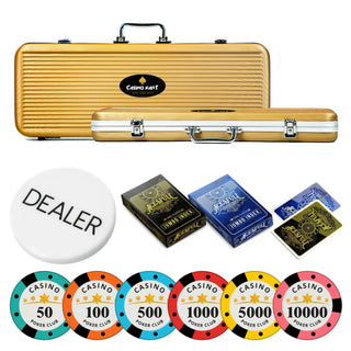 Casino Club Poker Chipset - NH, 300/500 Pcs, Clay, 40mm, 14g - Casinokart US