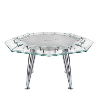 Cronus Glass Poker Table - Casinokart US