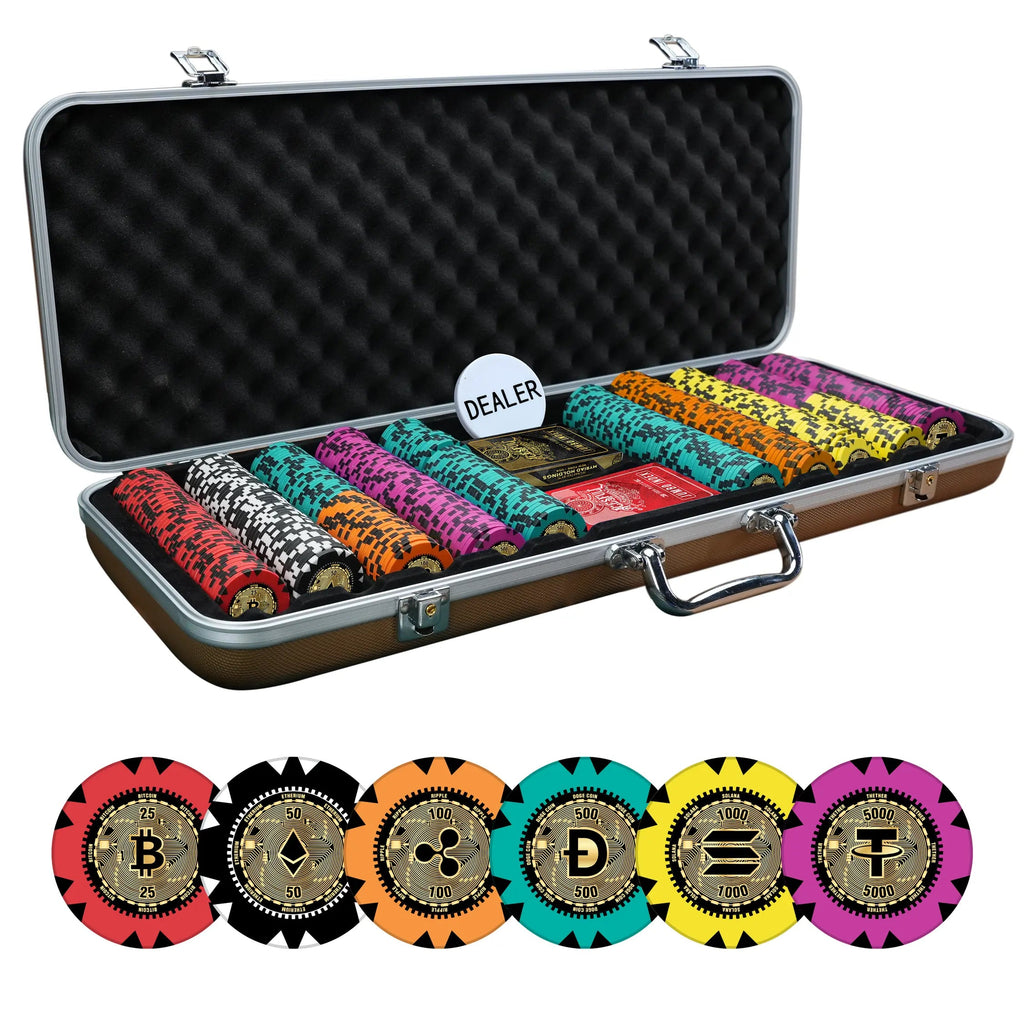 Buy Crypto Poker Chips Set GR Clay Online in US at Best Price | Casinokart  US