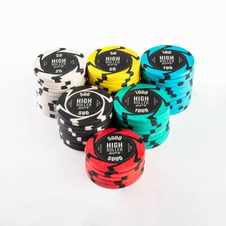 High Roller Poker Chipset - EPT, 300/500 Pcs, Clay, 40mm, 14g - Casinokart US