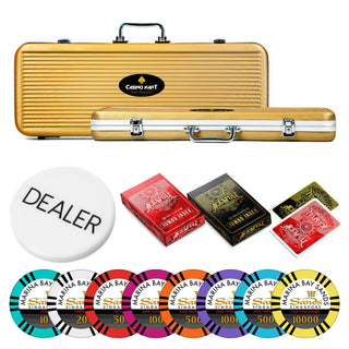 Sands Casino Poker Chipset - TS, 300/500 Pcs, Clay, 40mm, 14g - Casinokart US