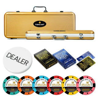 Sands Casino Poker Chipset - NH, 300/500 Pcs, Clay, 40mm, 14g - Casinokart US