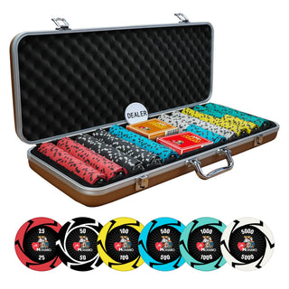 Modiano King Poker Chipset - EPT, 300/500 Pcs, Clay, 40mm, 14g - Casinokart US