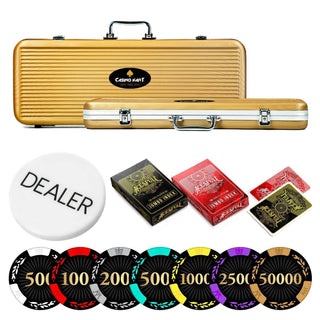 Phantom Poker Chipset - MC, 300/500 Pcs, Clay, 40 MM, 14g - Casinokart US