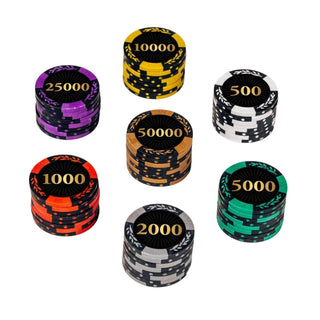 Phantom Poker Chipset - MC, 300/500 Pcs, Clay, 40 MM, 14g - Casinokart US