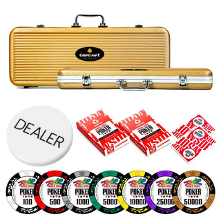 WSOP Rio Poker Chipset - MC, 300/500 Pcs, Clay, 40mm, 14g - Casinokart US