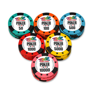 WSOP Rio Poker Chipset - NH, 300/500 Pcs, Clay, 40mm, 14g - Casinokart US