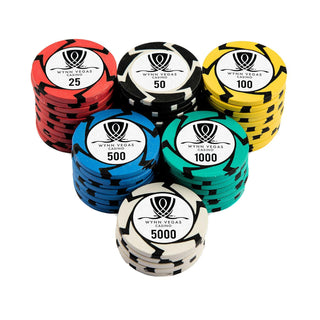 Wynn Vegas Poker Chipset - EPT, 300/500 Pcs, Clay, 40mm, 14g - Casinokart US