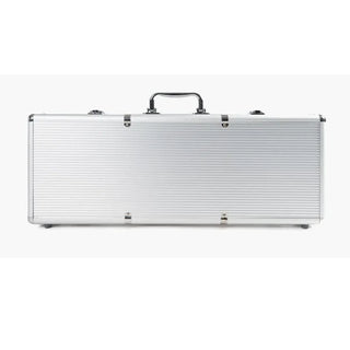 Aluminum Poker Case - Silver Casinokart US