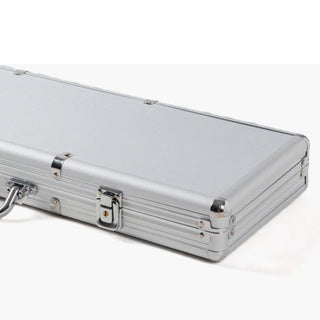 Aluminum Poker Case - Silver Casinokart US