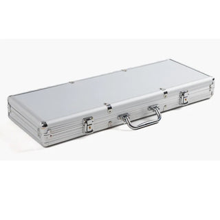 Aluminum Poker Case - Silver Casinokart US