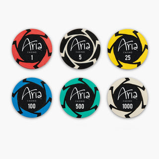 Aria Vegas Poker Chipset - Clay, EPT, 40mm, 14g Casinokart US