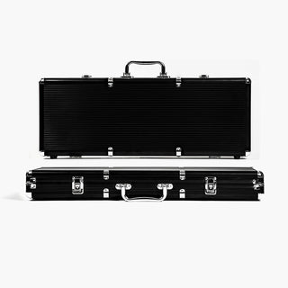 Aluminum Poker Case - Black Casinokart US