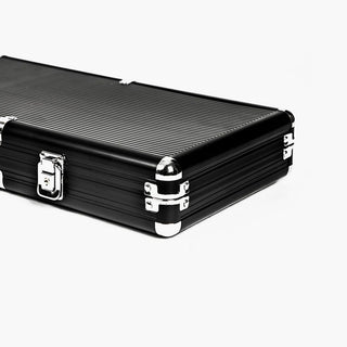 Aluminum Poker Case - Black Casinokart US