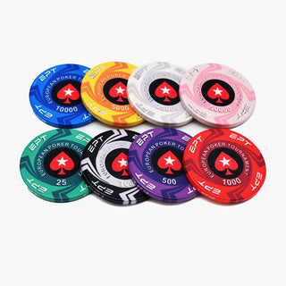 Ceramic Custom Poker Chips - 43mm, 12g Casinokart US