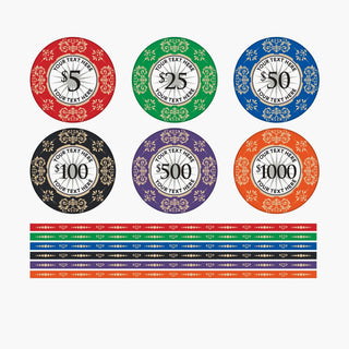 Ceramic Custom Poker Chips - 45mm, 14g Casinokart US