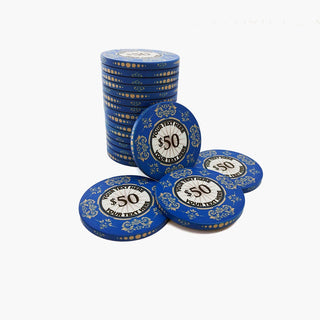 Ceramic Custom Poker Chips - 45mm, 14g Casinokart US