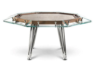 Cronus Glass Poker Table Casinokart US