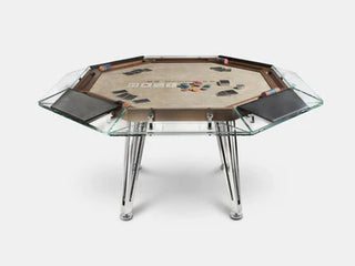 Cronus Glass Poker Table Casinokart US