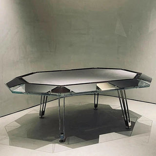 Cronus Glass Poker Table Casinokart US