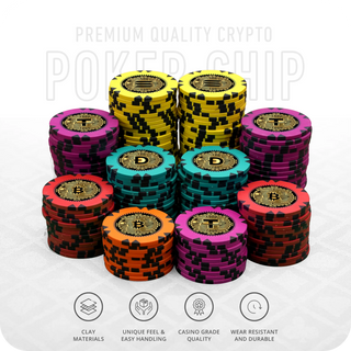 Crypto Poker Chipset - Clay, GR, 40 mm, 14g