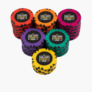 Gold Rush Custom Poker Chips - Clay, 40mm, 14g Casinokart US