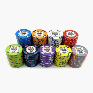 King of The River Poker Chipset - Ceramic, 40mm, 10g Casinokart US