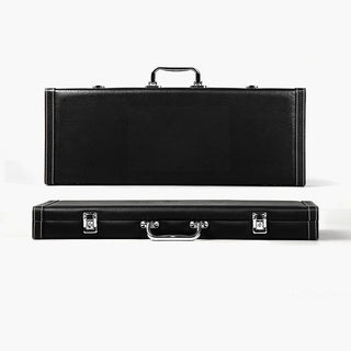 Luxe Leatherette Poker Case - Black Casinokart US