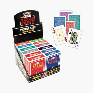 Modiano Texas Poker Playing Cards - Multi Colors, Set of 12 Decks Casinokart US