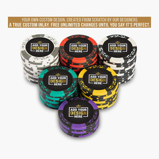 Monte Carlo Custom Poker Chips - Clay, 40mm, 14g Casinokart US