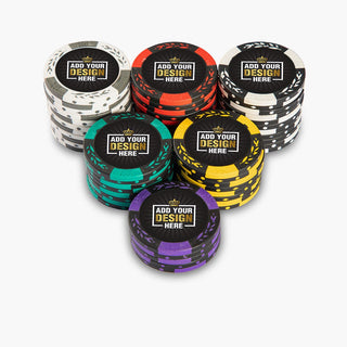 Monte Carlo Custom Poker Chips - Clay, 40mm, 14g Casinokart US