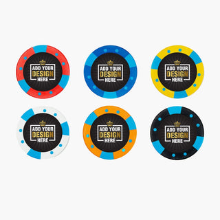 Night Hawk Custom Poker Chips - Clay, 40mm, 14g Casinokart US