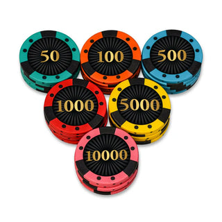 Phantom Poker Chips Set - Clay, NH, 40 MM, 14g Casinokart US