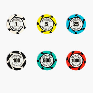 Poker Club Poker Chipset - Clay, NH, 40mm, 14g Casinokart US