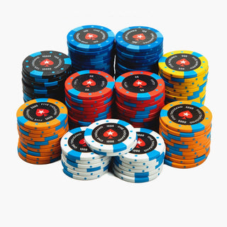 PokerStars Poker Chipset - Clay, NH, 40mm, 14g Casinokart US