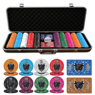 Vixen Poker Chipset - 300/500 Pcs, 10/20 Plaques, Ceramic, 40/45/50mm, 10/14/17g