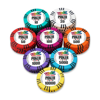 WSOP Rio Poker Chipset - Clay, TS, 40 MM, 14g Casinokart US