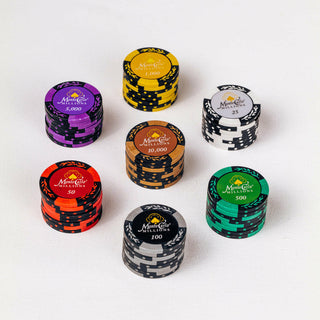Monte Carlo Poker Chipset - MC, 300/500 Pcs, Clay, 40mm, 14g