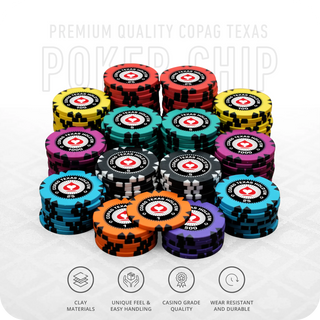 COPAG Texas Poker Chipset - Clay, GR, 40mm, 14g