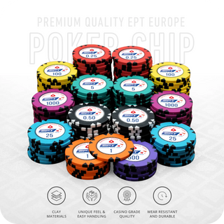 EPT Europe Poker Chipset - Clay, GR, 40mm, 14g