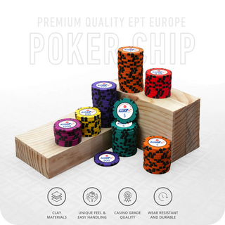 EPT Europe Poker Chipset - Clay, GR, 40mm, 14g