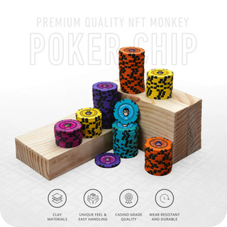 NFT Monkey Poker Chipset - Clay, GR, 40mm, 14g